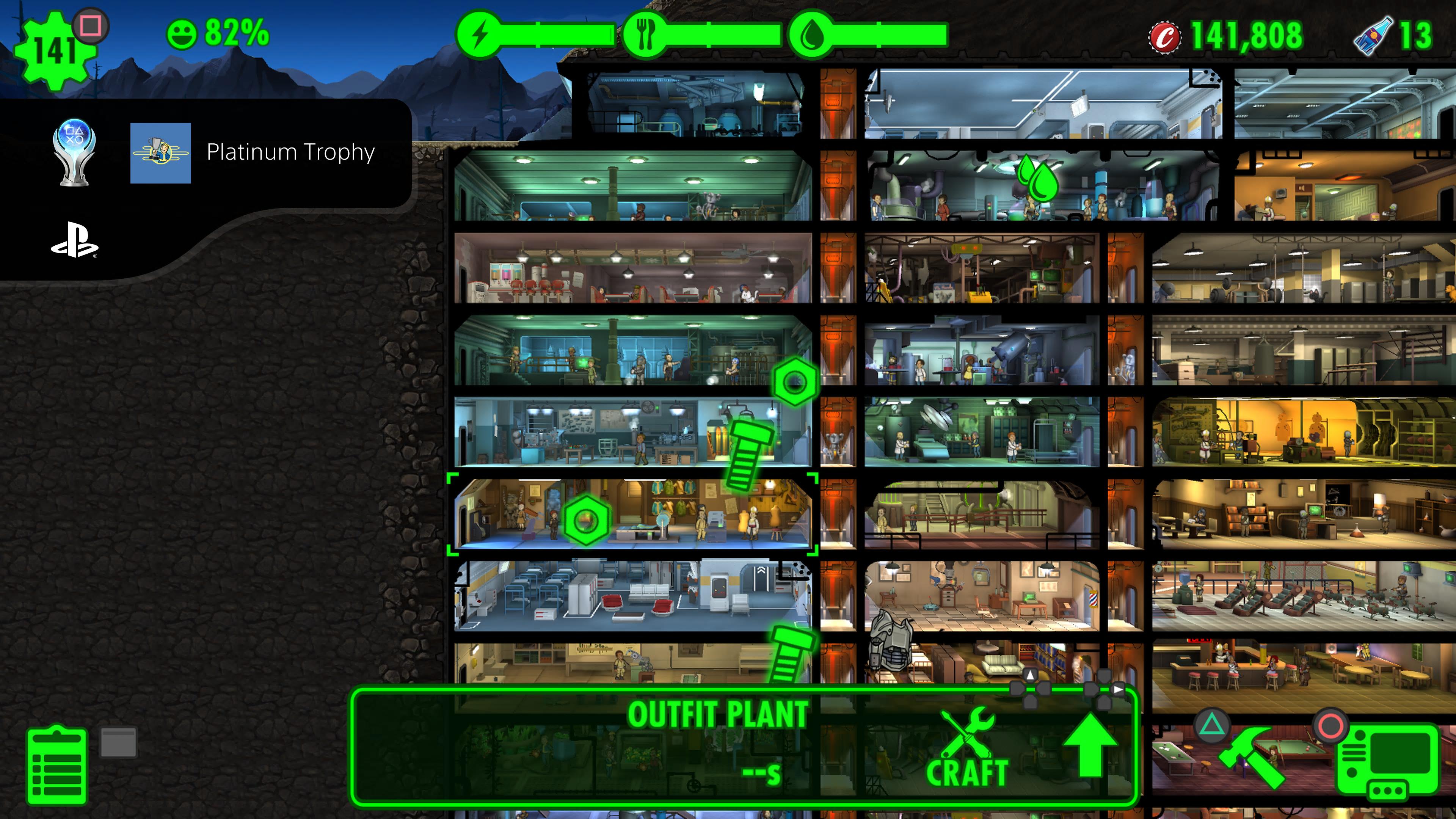 platyna w Fallout Shelter